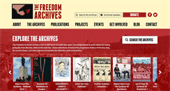Desktop Screenshot of freedomarchives.org